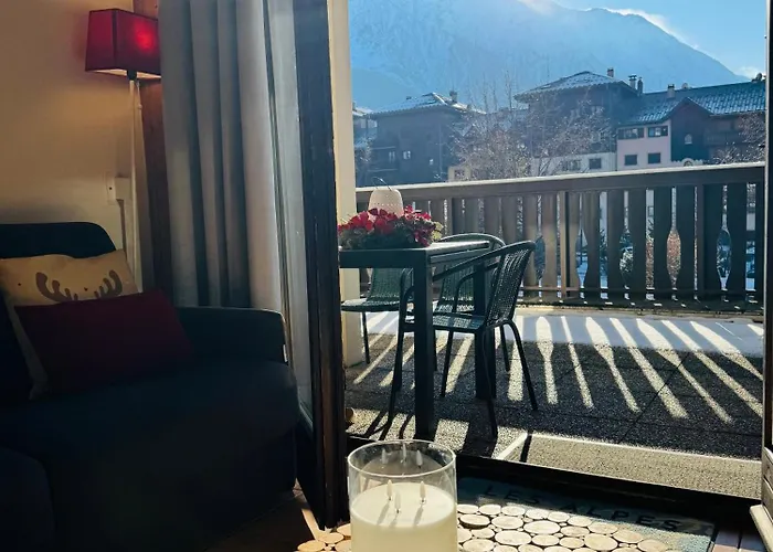 Vu Mont Blanc Parking Terrasse * Chamonix