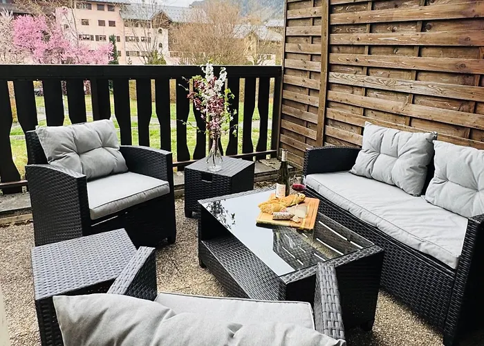 Vu Mont Blanc Parking Terrasse *